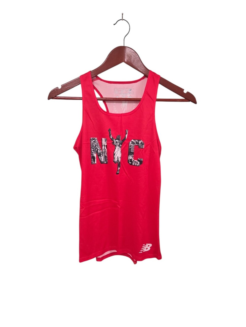 New Balance New NYC 2022 TCS Marathon Red Tank Womens XS Running Athletic - Picture 2 of 12